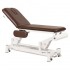 Ecopostural electric massage table: two sections, with peripheral system and white connecting rod structure (62 x 188 cm) - measures: with arms - Reference: C5534M44T13
